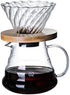 Roast'n Berry V60 Glass Coffee Dripper, Size 02, Bamboo...