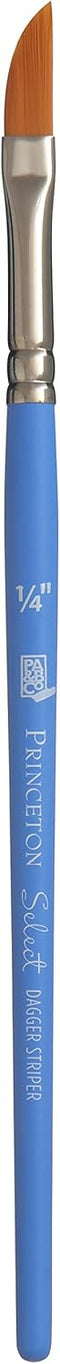 Princeton Select Artiste, Series 3750, Paint Brush for Acrylic, Watercolor and Oil, Dagger Striper, 1/4 Inch...