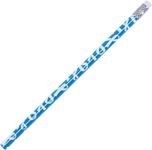 Awareness Ribbon Pencil – Set of 24 - Made in USA (Teal)...