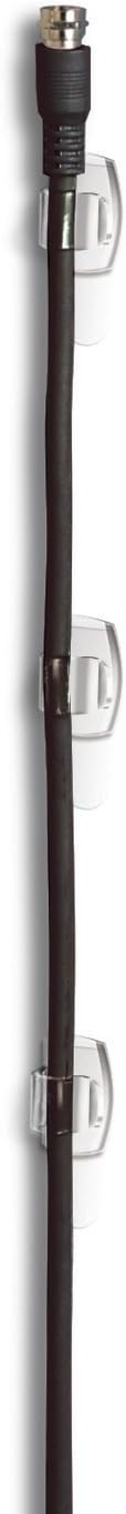 Command Round Cord Clips, Clear, 16-Clip...