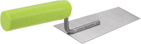 uxcell 2pcs Flat Masonry Hand Trowel 5.1"x2.9" Drywall Concrete Finishing Building Tool Carbon Steel Panel with Rubber Handle...