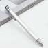 Stylish quality 5 metal ballpoint Pens, black ink, soft writing experience (Silver)...