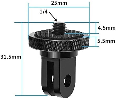 BGNing Tripod Mount for GoPro Tripod Adapter 1/4-20 Camera Mount Adapter Mount Tripod Compatible with GoPro Hero Sony Xiaomi yi Sjcam Action Camer...