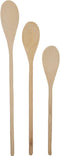 3 piece Long Handle Wooden Mixing Spoon Set - 10", 12" and 14" Long (1 set)...
