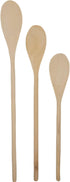 3 piece Long Handle Wooden Mixing Spoon Set - 10", 12" and 14" Long (1 set)...