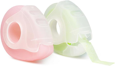 1 Piece Tape Cutter Plastic Tape Dispenser Oval Eyelash Tape Holder Eyelash Tape Cutter Eyelash Tape Dispenser Eyelash Extension Tape Holder Dispe...