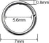 600 Pcs 304 Stainless-Steel Jump Rings for Jewelry Making Supplies Silver Open Jump Rings 21 Gauge 7mm Boxed Jewelry Findings Jump Ring for DIY Br...