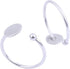 20pcs Stainless Steel Flat 8mm Pad Ring Base Blank DIY Finger Ring Bezels for Jewelry Making Accessories...