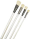 Paint Brushes Set of 4 Pieces Natural Wool Wooden Handles Brushes, Professional Art Painting Brushes Wood Paint Template Brush for Oil, Acrylic an...