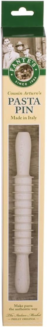 Fantes 14810Pasta Pin, Beechwood, Made in Italy, 12-Inch, The Italian Market Original since 1906...