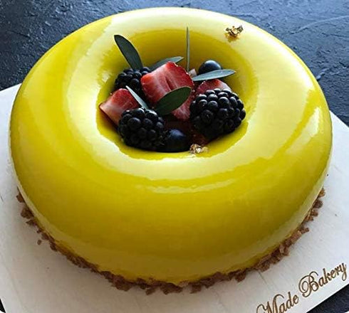 7 Inch Silicone Baking Molds,Fluted Tube Cake Pans,Round Shape Non Stick Molds,Silicone Oven Safe Chocolate Mousse Dessert Baking Pan for jello, D...