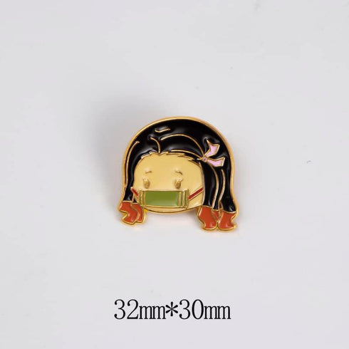 Demon Brooch Anime Cosplay Pins Slayer Mental Cute Kamado Nezuko Accessories 17pcs...