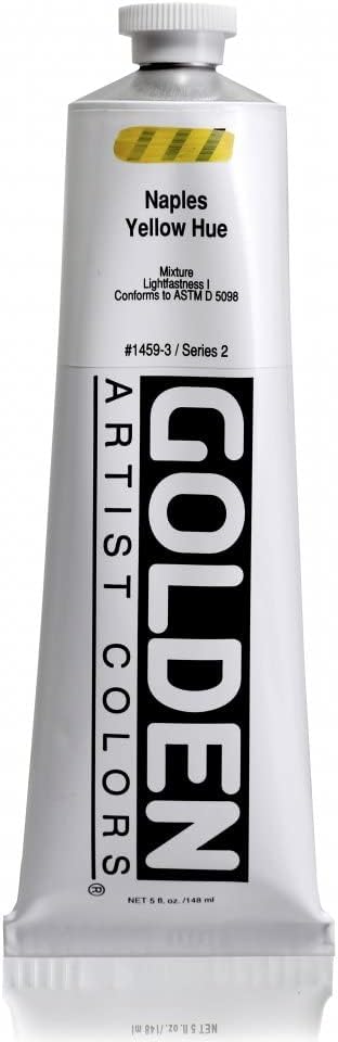 5 Oz Heavy Body Historical Hue Acrylic Paints Color: Naples Yellow Hue...