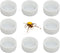 8 Pcs Spider Micro Ceramic Water Bowl Tarantula Mini Dish for Tarantula Spider Scorpion Cricket Snail Manti Millipede Tiny Bugs (White)...