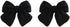 1 Pair Artist Bow Tie Ribbon Stud Earrings for Women Black Daily Bow Earring Jewelry (1 Pair Black)...