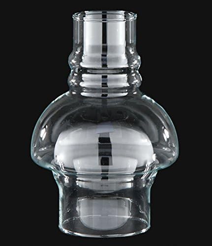 B&P Lamp Glass Hooded Chimney for Oil and Kerosene Lamps, 3 by 7 Inches, Clear...