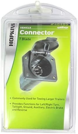 Hopkins Towing Solutions 48485 7 Pole RV Blade Vehicle Connector, Factory, 1 Count (Pack of 1)...