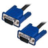Blue Connectors HD15 Male to Male SVGA VGA Long Video Monitor Cord Cable for TV Computer Projector (Blue 10ft)...