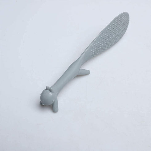 Plastic Squirrel Shaped Non Stick Rice Paddle Spoon Gray...