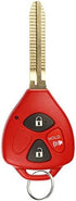 KeylessOption Key Fob Replacement for 2006 2007 2008 2009 2010 2011 2012 2013 Toyota Rav4 Yaris Scion xB Keyless Entry Remote Remote Control, 3-Bu...