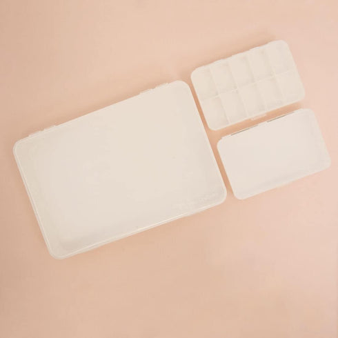 Craftelier - Set of 3 Storage and Organisation Boxes for Scrapbooking and other Craft Materials | 2 Box Sizes: Large Box 26,5 x 17,8 x 4,2 cm and ...