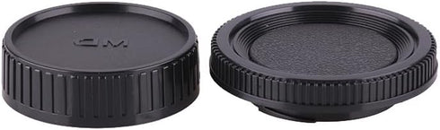 Camera Body Cap and Rear Lens Cap Cover Compatible with Minolta MD/MC/SR Rokkor Lenses Such as SR-2, SR-7, SR-T 101, XK, XM, X-1, XE-5, XE, XE-1, ...