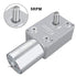 DC 12V Speed Reducing Gear Motor Reversible High Torque 12V Worm Gear Motor Female Shaft High Torque Turbo Worm Gear Box Reduction Electric Motor(...