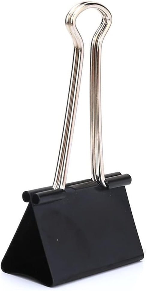 50 Pcs Extra Large Binder Clips 2 Inch Durable Black Big Paper Clamps for Office School Personal Document Organizing...