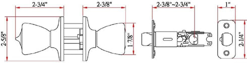 Design House 781922 Tulip Keyed Entry Door Knob Satin Nickel...