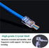 RJ45 CAT6 Pass Through Connectors 100 Pack - Easy and Fast Termination - Gold Plated 3 Prong 8P8C Modular Ethernet UTP Network Cable Plug End for ...