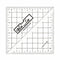 Bloc Loc Brand Half Square Acrylic Triangle Ruler, 4.5x4.5 Inches - Quilting Ruler for Sewing and Crafting Projects...