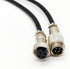 3.28 ft GX12 4 Pin Male to Female Head Aviation Cordset, GX12 4Pins Female to Male Connector Electrical Cable Panel Mount Circular Metal Aviation ...