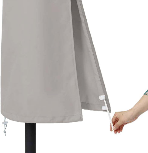 Patio Umbrella Cover for 6ft to 9ft Patio Umbrellas, Waterproof and Durable Market Umbrella Cover with Zipper and Rod...