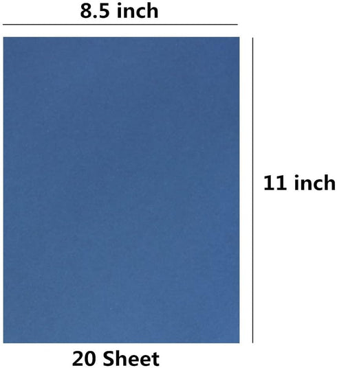 20 Sheets Navy Blue Cardstock Thick Blank Craft Paper for DIY Art Project, Scrapbook, Cards and Invitations Making(8.5 x 11 Inches)...