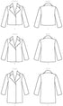 McCall Pattern McCall's Learn Women's Waist and Thigh Length Coat, Sizes Sewing Pattern, Xs-s-m-l-xl...