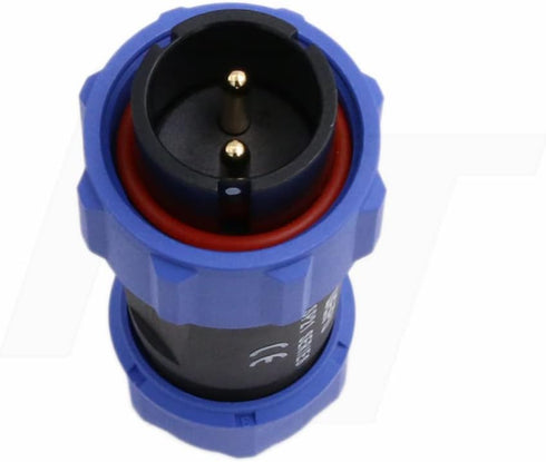 AC200MAX AC300 EP500 RV 2 Pin Aviation Circular Connector 12V 30A Power for BLUETTI DC Output Waterproof IP68 4-12mm Cable Plug Male Contact...