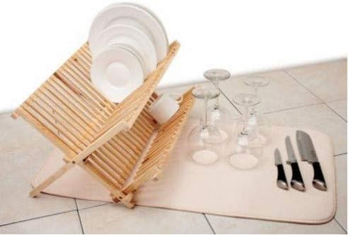 2 X Norpro 16" X 18" Durable Microfiber Dish Drying Mat Cream 359E...