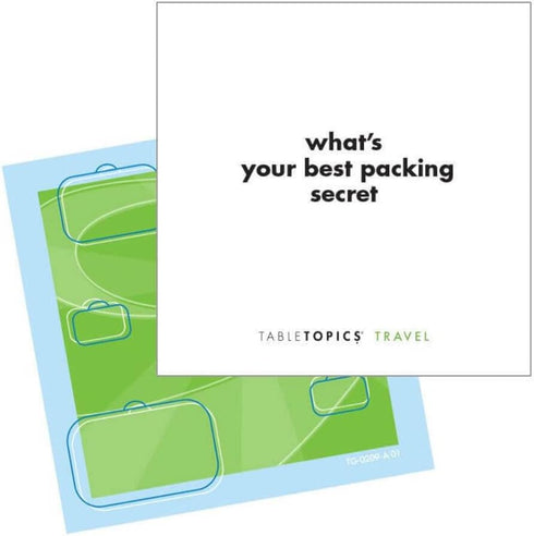 TableTopics - to GO Travel - 40 Fun Question Cards for Road Trips, Vacations, and Family Nights - Conversation Starter Game for All Ages, Start Ne...