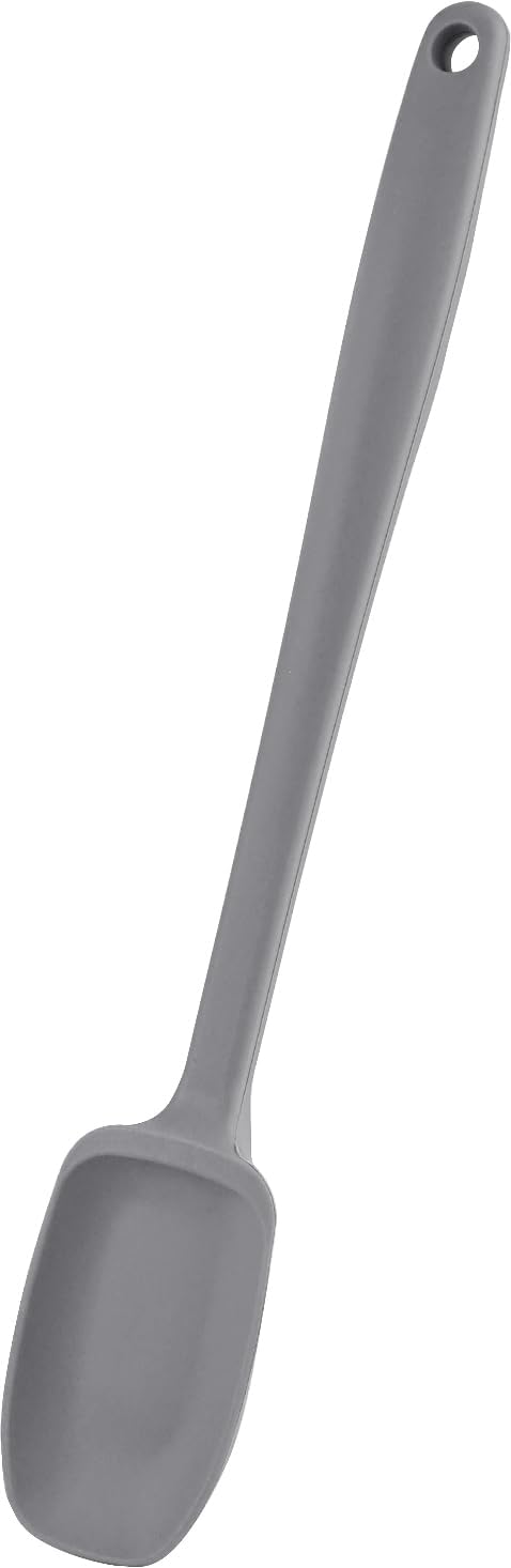 Carrotez Silicone Spoon Spatula, 9.4 inch Heat Resistant Cooking Spoon, Spoonula, Non Stick Spatula for Stir Fry, Cooking, Baking - Modern Grey...