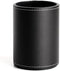 Leather Pencil Holder Pencil Case Round Black Pencil Case Office Desk Home Stationery Organizer...