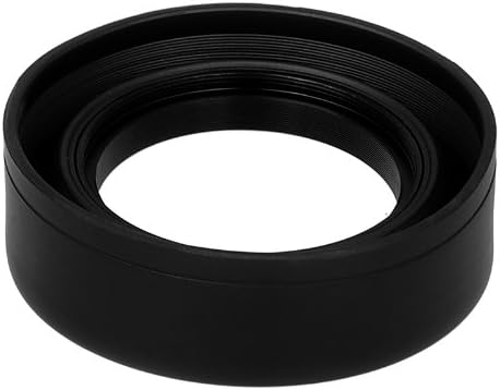 Fotodiox 3-Section Rubber Lens Hood, Sun Shade, 55mm...