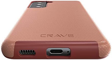Crave Dual Guard for Galaxy S21 Case, Shockproof Protection Dual Layer Case for Samsung Galaxy S21, S21 5G (6.2 inch) - Blush...