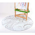 BooginHead SplatMat 52" Extra Large Waterproof Floor Mat for Under High Chair, Marble Swirl...