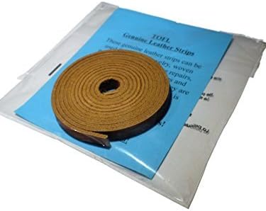 TOFL Genuine Top-Grain Leather Strap | 72 Inches Long | 3/8 Inch Wide | 1/8 Inch Thick (7-8 oz) | 1 Leather Strip for DIY Arts & Craft Projects, C...