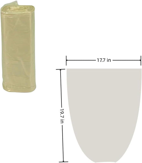 5 Rolls Small Trash Can Bags 4 Gallon Trash Bag Kitchen Trash Bags Small Garbage Bags for Office Home Bedroom Garden Bathroom Trash Can (Gold)...