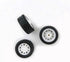 10pcs Toy Car Wheels 20mm Rubber Tire for 2mm Shaft DIY Model Accessories...