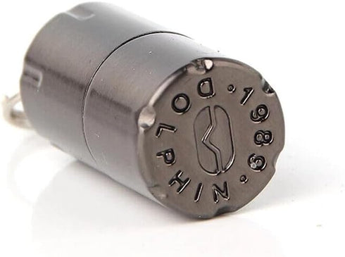 The World's Smallest Kerosene Lighter! Height 2.5cm/? 1.3cm Capsule Lighter Portable Metal Miniature EDC Gear Waterproof Tiny Peanut Lighter (Fuel...