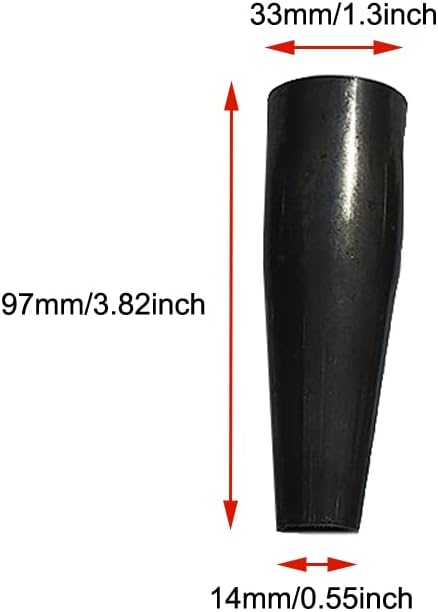 3 Pack Extension Wood Handle Connector for Garden Hoes Hollow Hoe Replacement Welded Steel Pipe Tube Thickening Fittings Iron Cone Sleeve Cultivat...