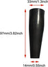 3 Pack Extension Wood Handle Connector for Garden Hoes Hollow Hoe Replacement Welded Steel Pipe Tube Thickening Fittings Iron Cone Sleeve Cultivat...