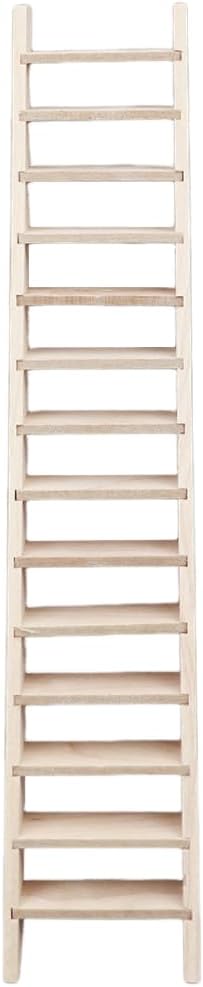 Abaodam Retro Decor ladders Doll House Miniature House Ladder Doll Ladder Tiny Furniture Miniature Decoration Mini House Ladder Small Furniture Wo...